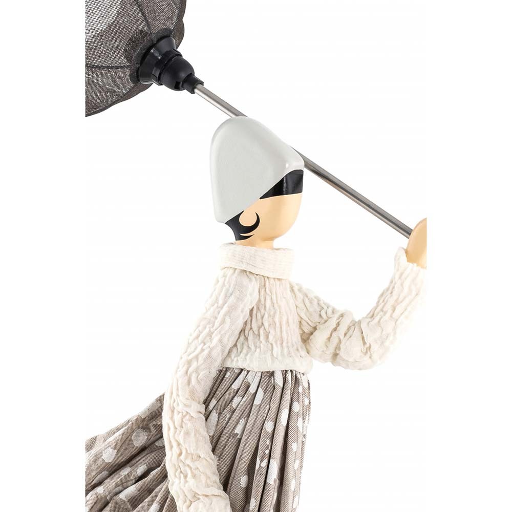 Lámpara Carmela de Skitso con forma de mujer con paraguas