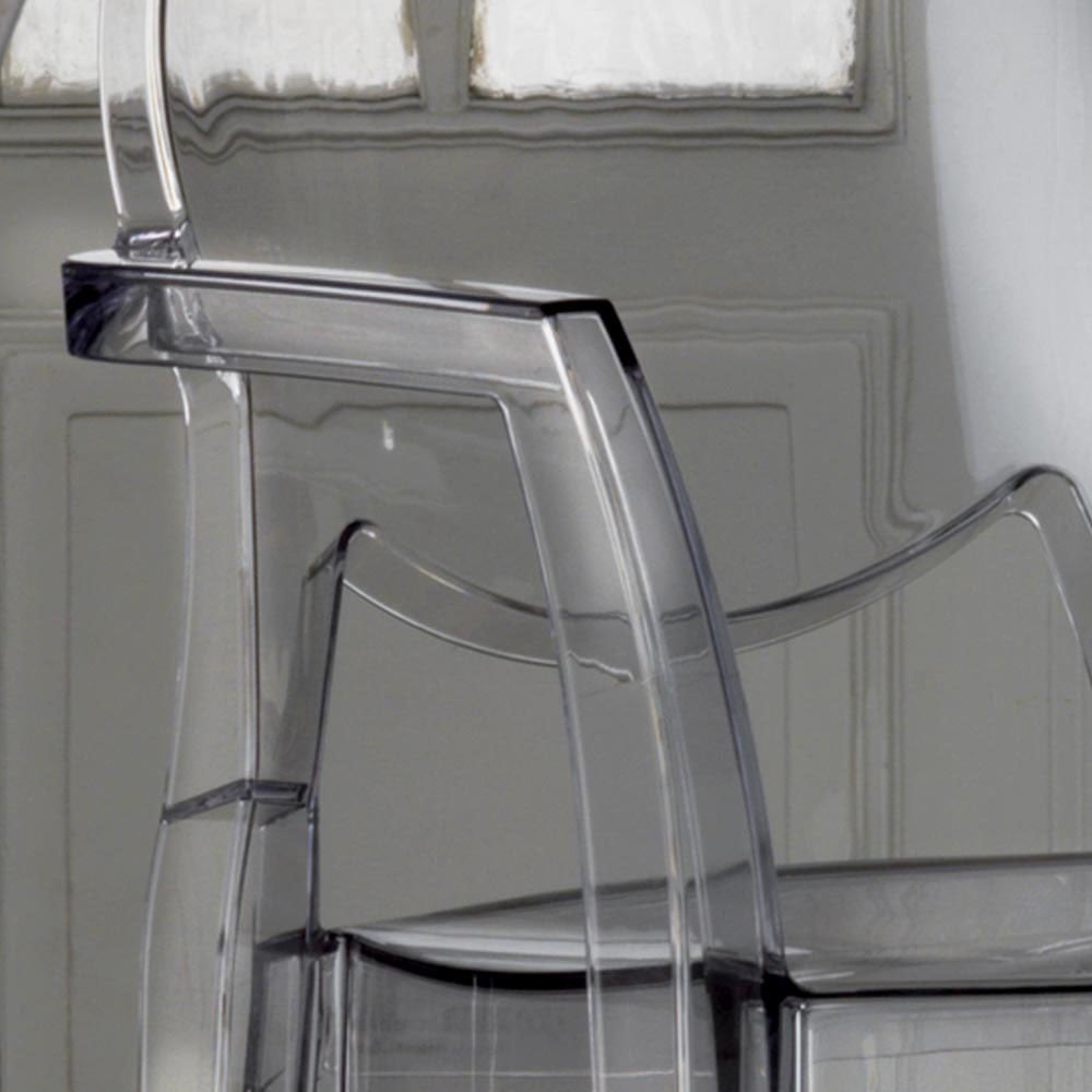 Set polycarbonaat stoelen met of zonder armleuningen