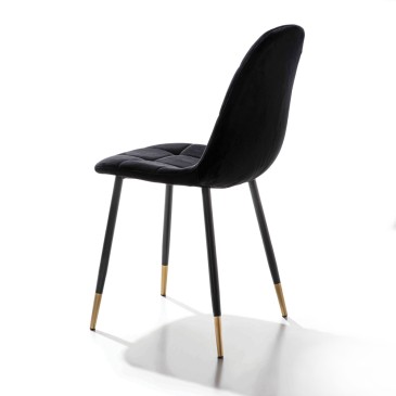 La Seggiola Cocò sedia imbottita con struttura in metallo