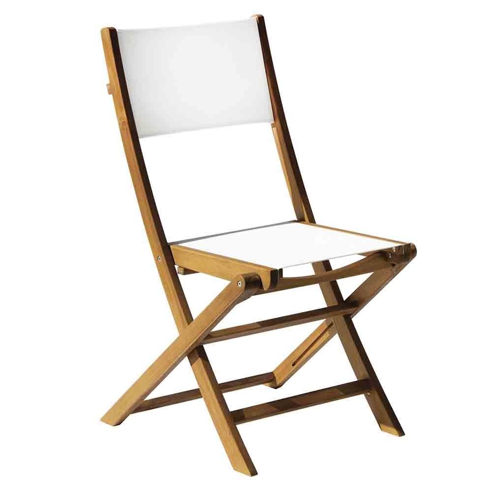 Cadeira dobrável Venturina em madeira de acácia