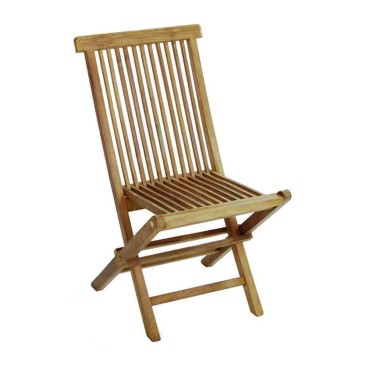 Chaise pliante Salina en bois de teck