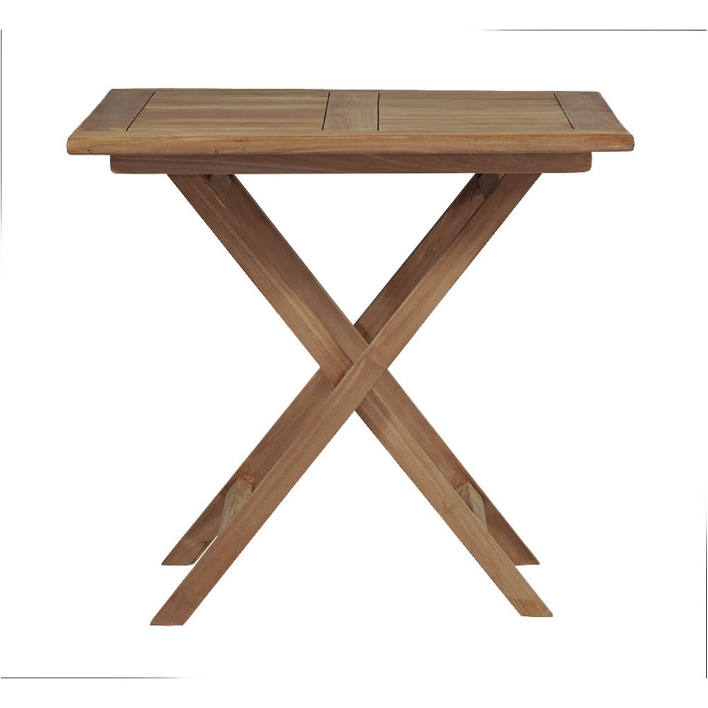 Mesa plegable Vulcano en madera de teca.