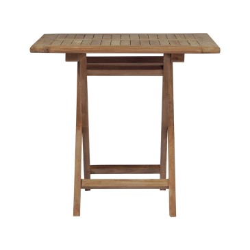 Πτυσσόμενο τραπέζι Vulcano από ξύλο τικ