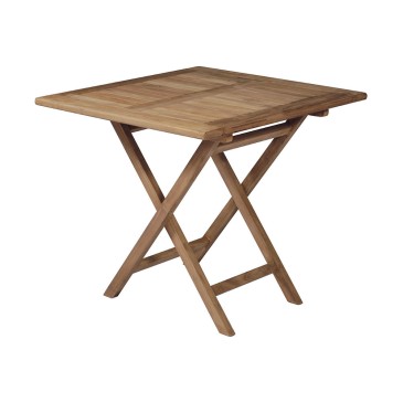 Vulcano folding table in teak wood