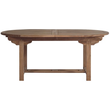 Mesa extensible Alicudi en madera de teca.