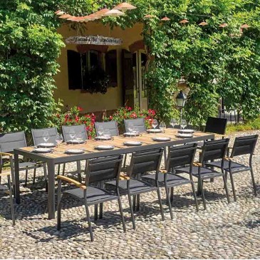 Επεκτάσιμο τραπέζι Lanzarote κατάλληλο για τον κήπο σας