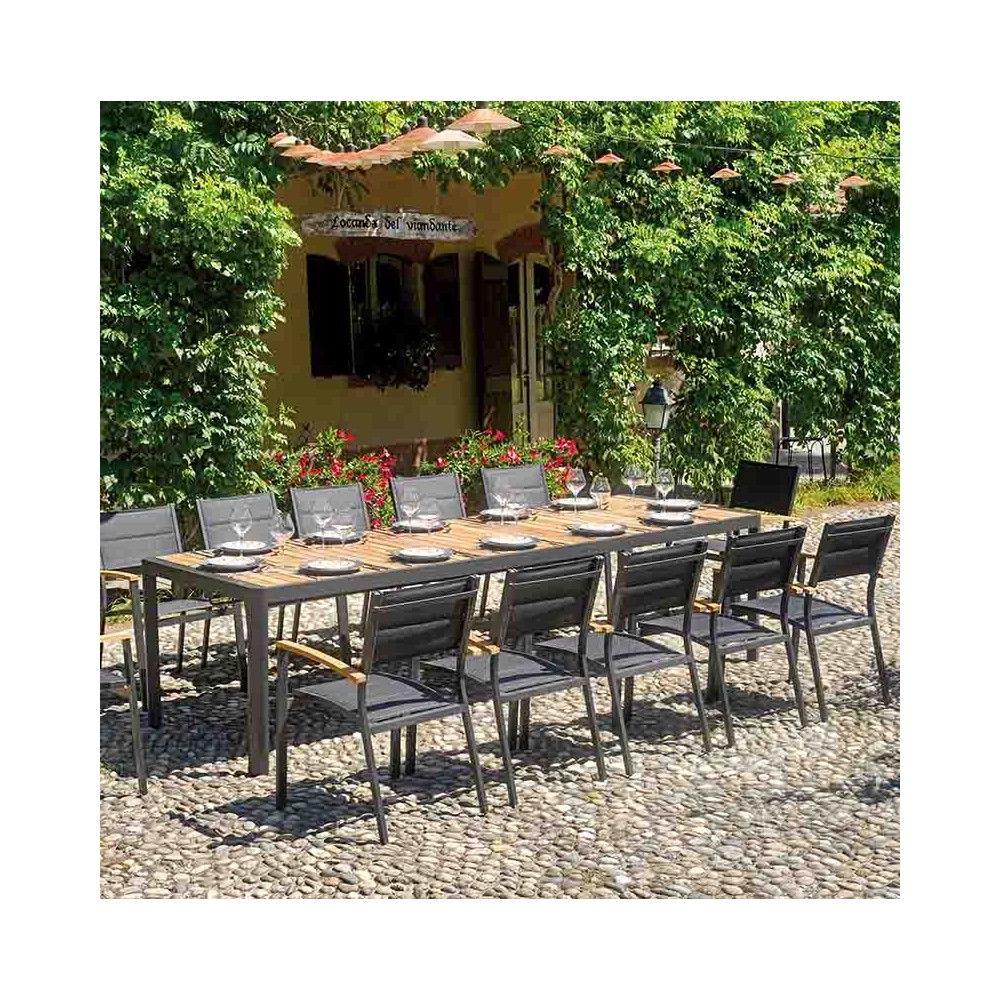 Lanzarote jatkettava pöytä, joka sopii puutarhaasi
