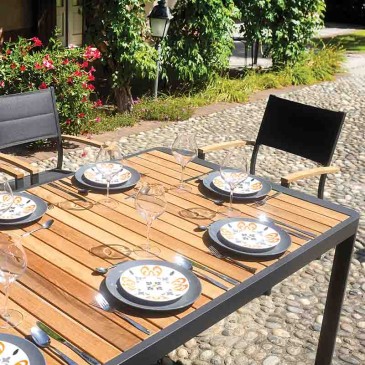 Lanzarote uitschuifbare tafel geschikt voor uw tuin