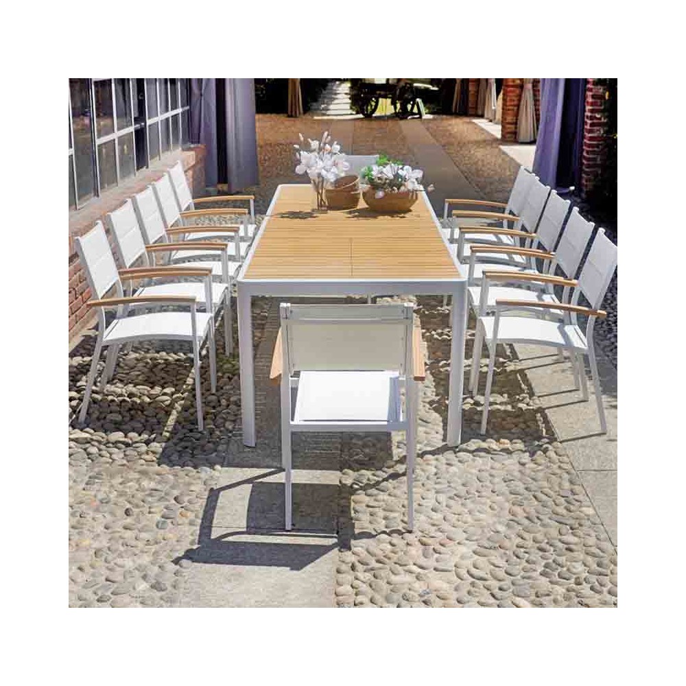 Επεκτάσιμο τραπέζι Lanzarote κατάλληλο για τον κήπο σας