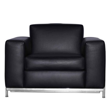 Laika leather armchair