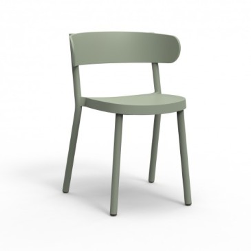 Set of 25 outdoor or indoor chairs in stackable polypropylene available in various finishes