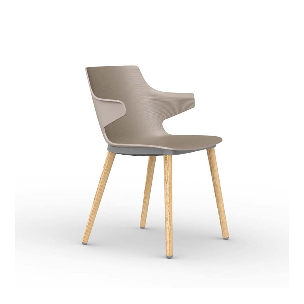 Set mit 2 Stühlen aus Madera-Holz, passend für Ihre Küche