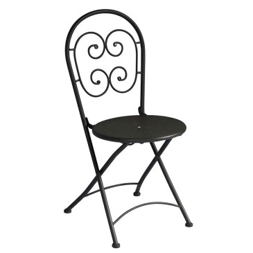 Orta udendørs stol lavet af jern