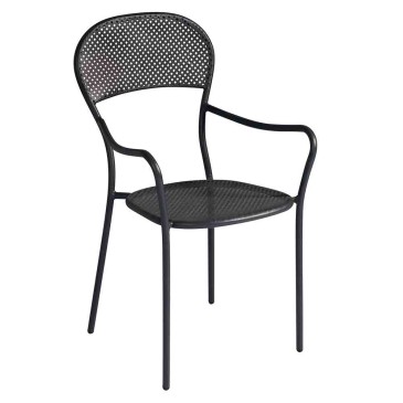 Εσωτερική σιδερένια καρέκλα με υποβραχιόνια