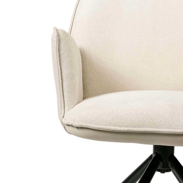 Περιστρεφόμενη καρέκλα Carlyn της Somcasa κατάλληλη για όλους τους τύπους επίπλων
