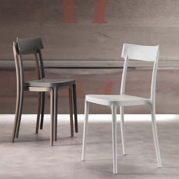 Set of 20 polypropylene chairs for indoors and outdoors