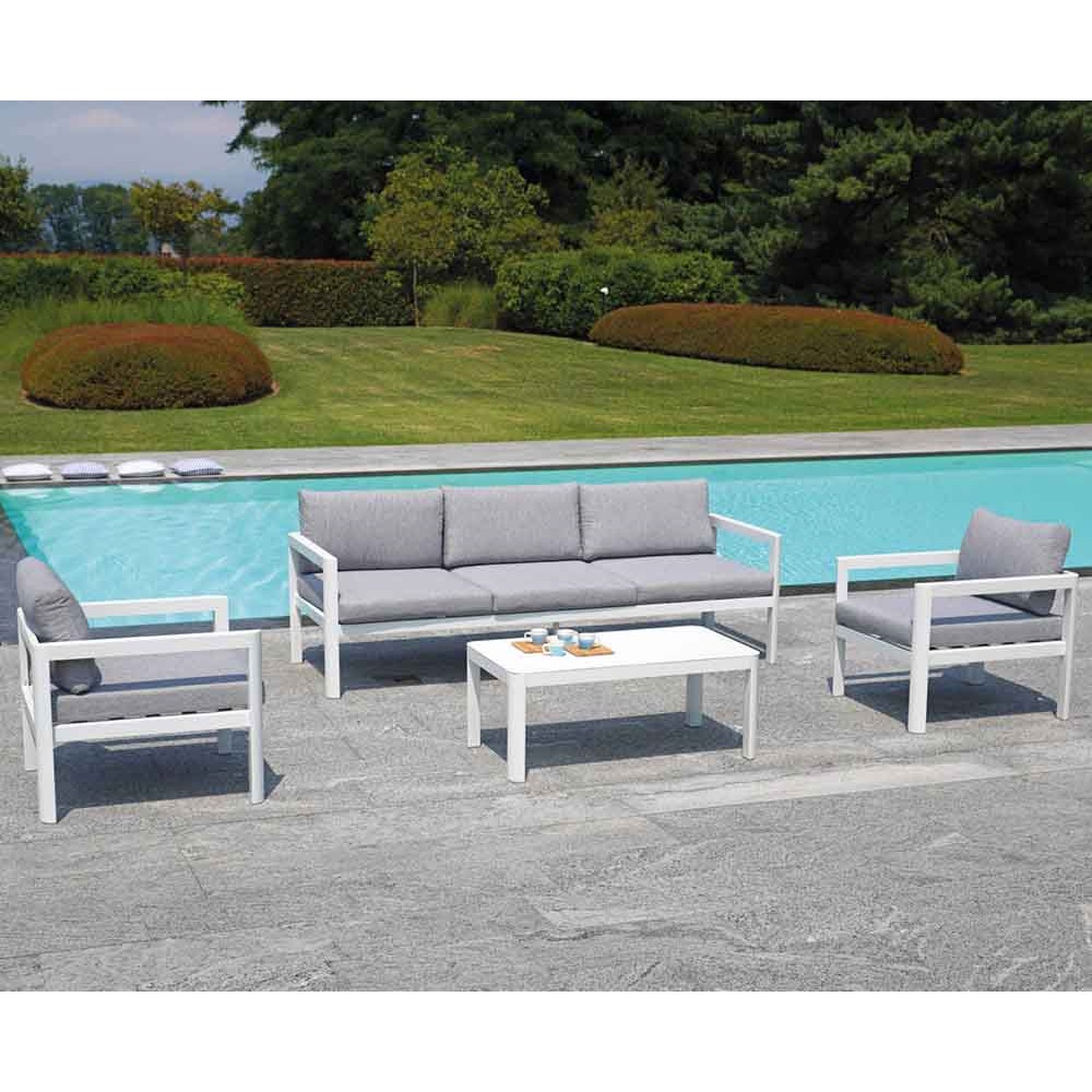 Set da giardino Marsiglia disponibile con divano a 2 o 3 posti