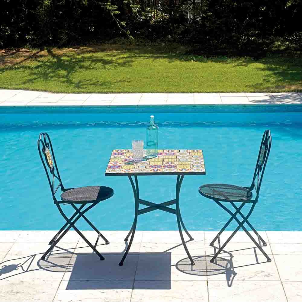 Vintage style outdoor table for elegant furnishings