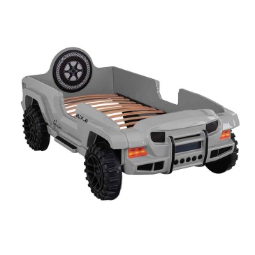 Letto singolo per bambini a forma di Jeep