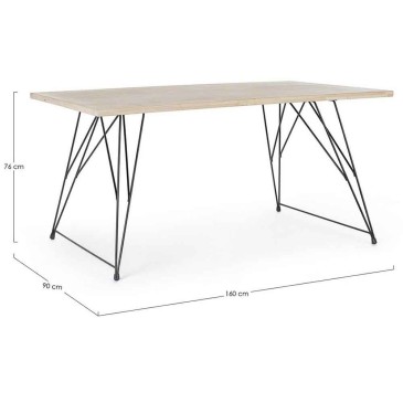 District wooden table by Bizzotto | Kasa-store