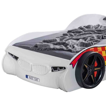 Eco Race single bed in the shape of a car suitable for children