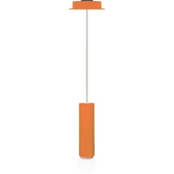 Lampada a sospensione in tubolare rotondo diam. 5 cm con lampada E 27 non inclusa
