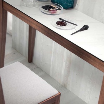 Angel Cerda modern console with porcelain stoneware top