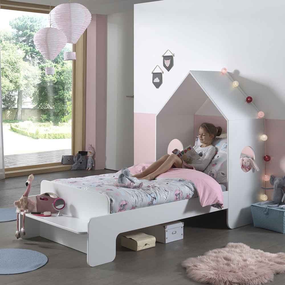 MDF trähusformad säng för romantiska sovrum