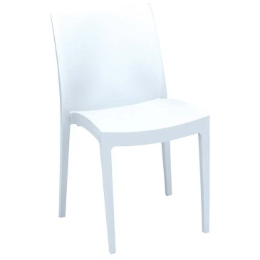 Set of 24 stackable polypropylene chairs