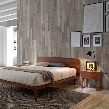Mesa de cabeceira de madeira de Angel Cerda adequada para quartos elegantes