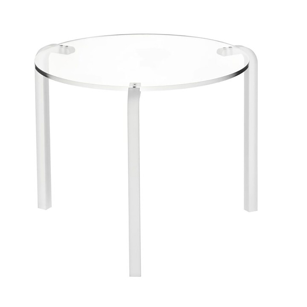 Low round living room tables in two different heights