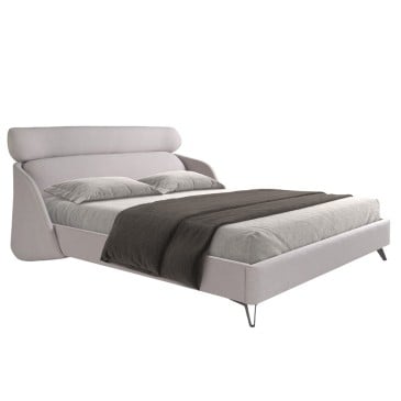 Μοντέρνο διπλό κρεβάτι με απαλό και άνετο σχέδιο