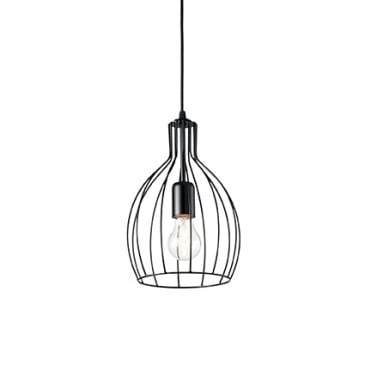 Ampoule pendant lamp in painted metal I was available in three different shapes