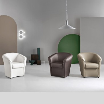 Ikone Casa Valentina armchair in eco-leather