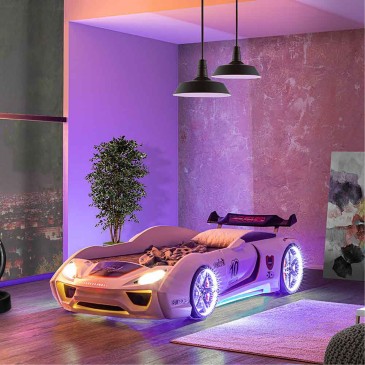 Sports car-shaped bed in ABS