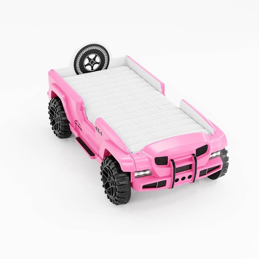 Lit simple en forme de jeep pour enfant
