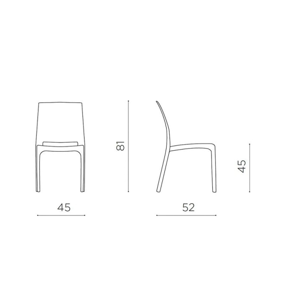 Outdoor- oder Indoor-Stuhl July von Ikone Casa, bequem und widerstandsfähig