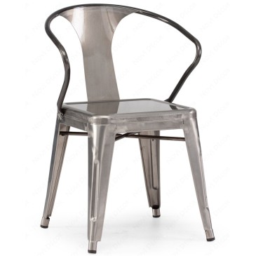 Neuauflage des Tolix-Stuhls von Xavier Pauchard mit Armlehnen und ohne Armlehnen