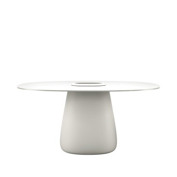 Eleganter und robuster Tisch aus der Cobble-Linie von Qeeboo