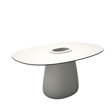 Κομψό και στιβαρό τραπέζι από τη σειρά Cobble της Qeeboo