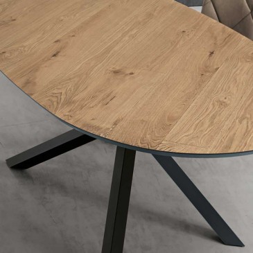 Ron di Capodarte ovaler Holztisch zum Wohnen geeignet | kasa-store