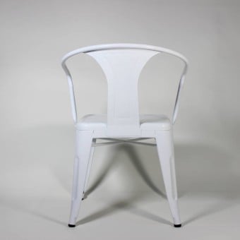 Heruitgave van de Tolix stoel van Xavier Pauchard met armleuningen en zonder armleuningen