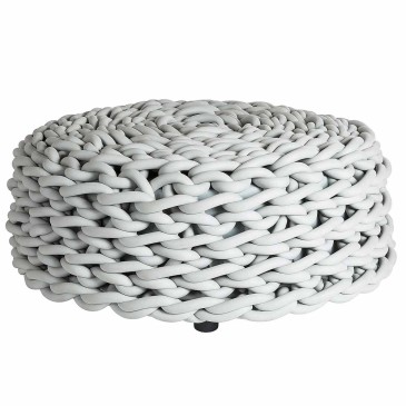 Covo Rebels pouf in neoprene rope for indoors and outdoors