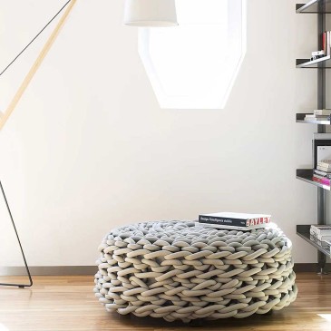 Covo Rebels pouf in woven...