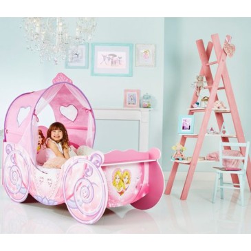 Disney Princess Carriage Bed with illuminated canopy