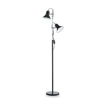 Polly floor lamp in metal and enamelled inside the diffuser with adjustable light in height and inclination