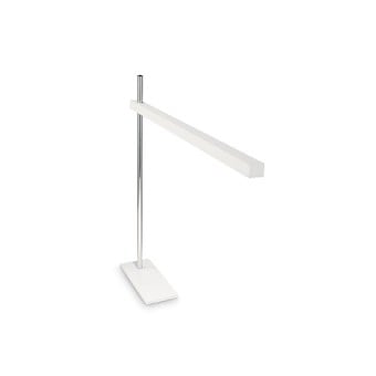Lampada da tavolo Gru  disponibile nella versione bianca o nera. Illuminazione a led