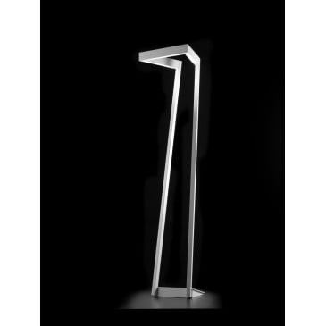 My Way floor lamp in white painted metal with LED lighting