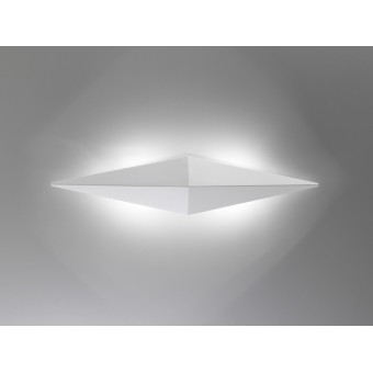 Lampada da parete Ore Sei in metallo illuminato indirettamente e disponibile in 2 finiture