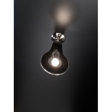 Flad loftslampe med metalstruktur og PMMA diffuser i hvid, sort eller orange